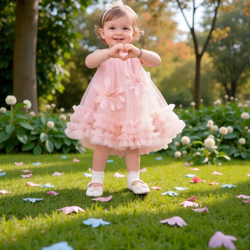 Adorable Pink Ruffle Dress for Toddlers